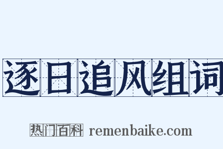 逐日追风组词是什么意思的图片